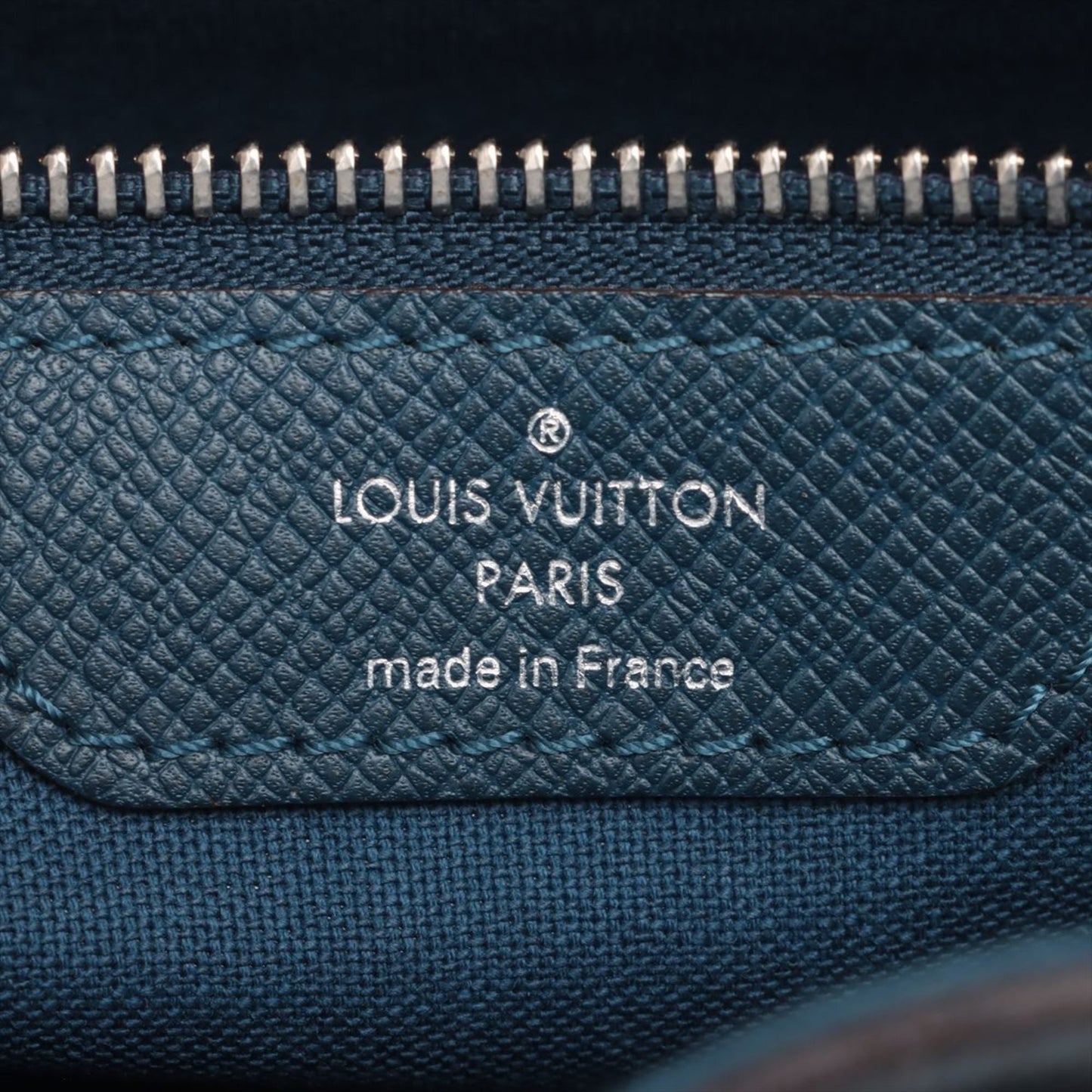 Louis Vuitton Navy Blue Leather Shoulder Bag