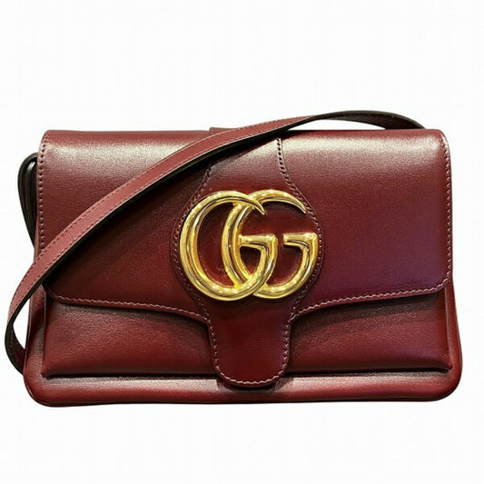 Gucci Bordeaux Leather Shoulder Bag ()