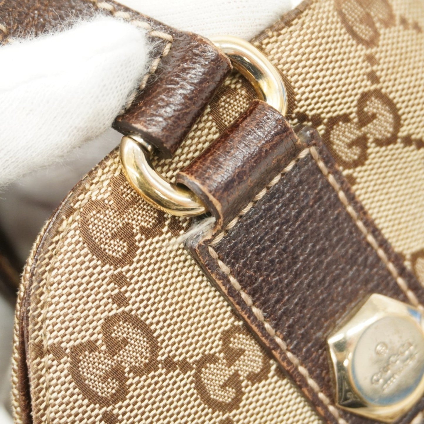 Gucci Brown Canvas Tote Bag
