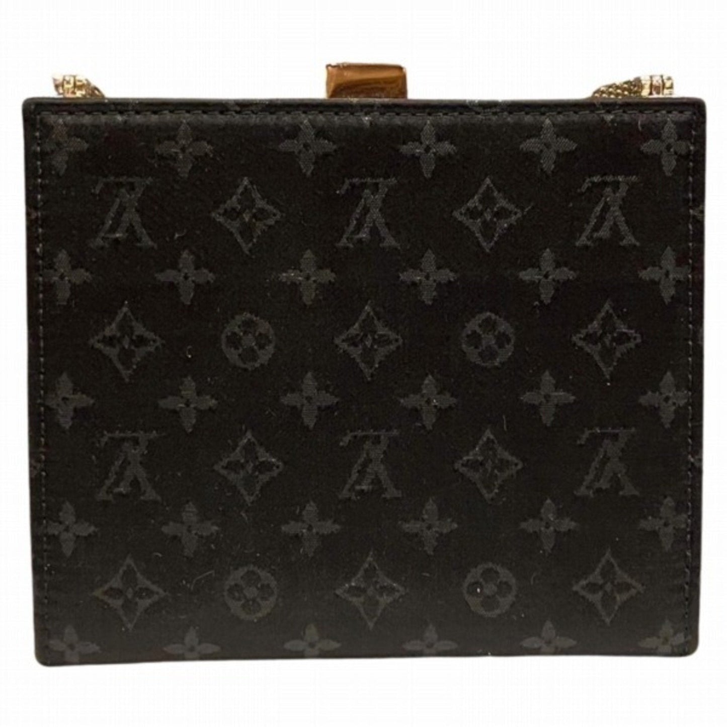 Louis Vuitton Monogram Satin Black Monogram Satin Shoulder Bag