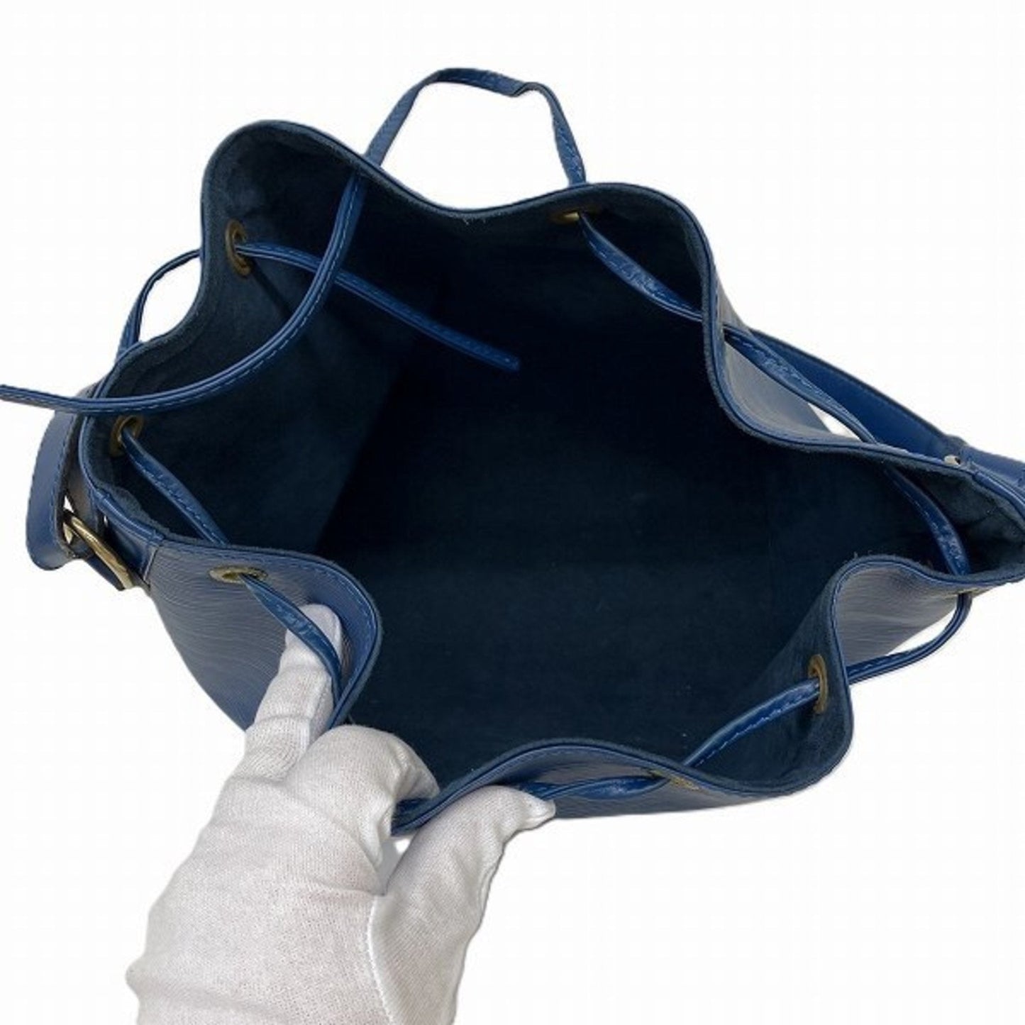 Louis Vuitton Blue Toledo Blue Leather Shoulder Bag