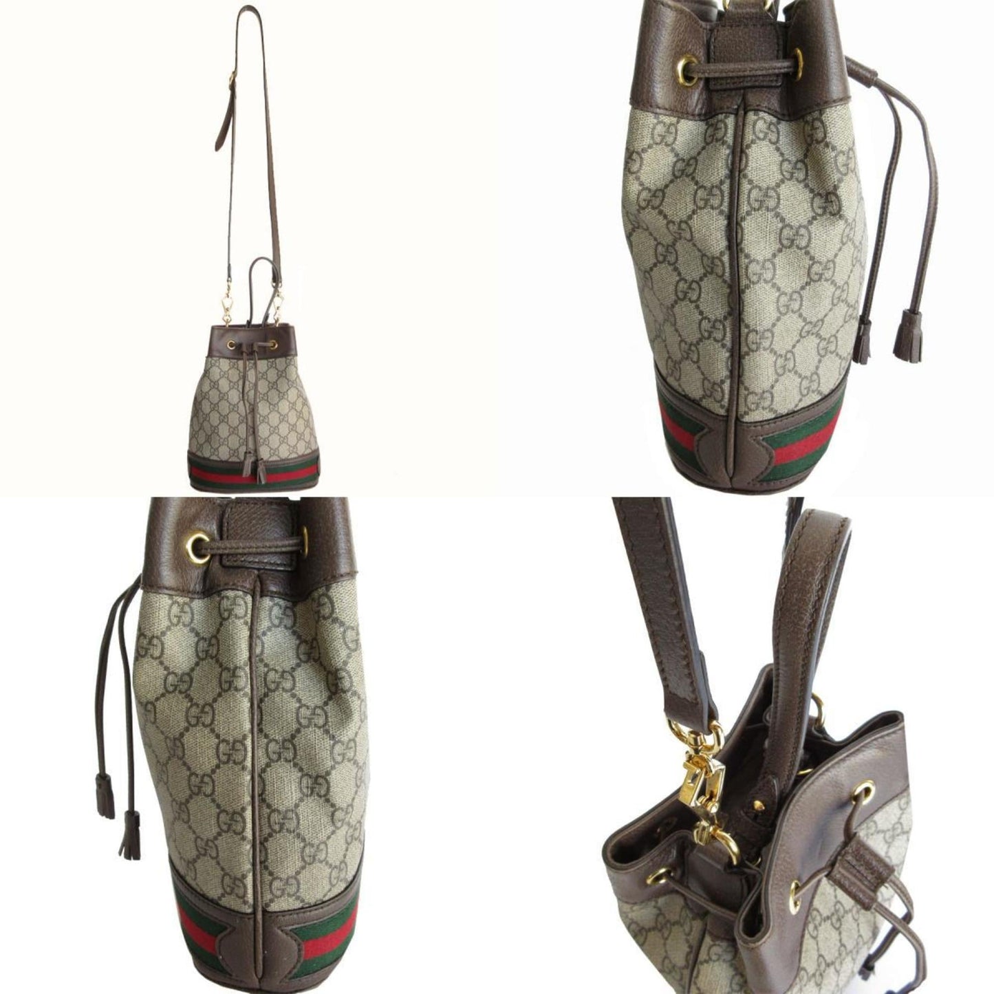 Gucci Brown Pvc Leather Handbag Shoulder Bag