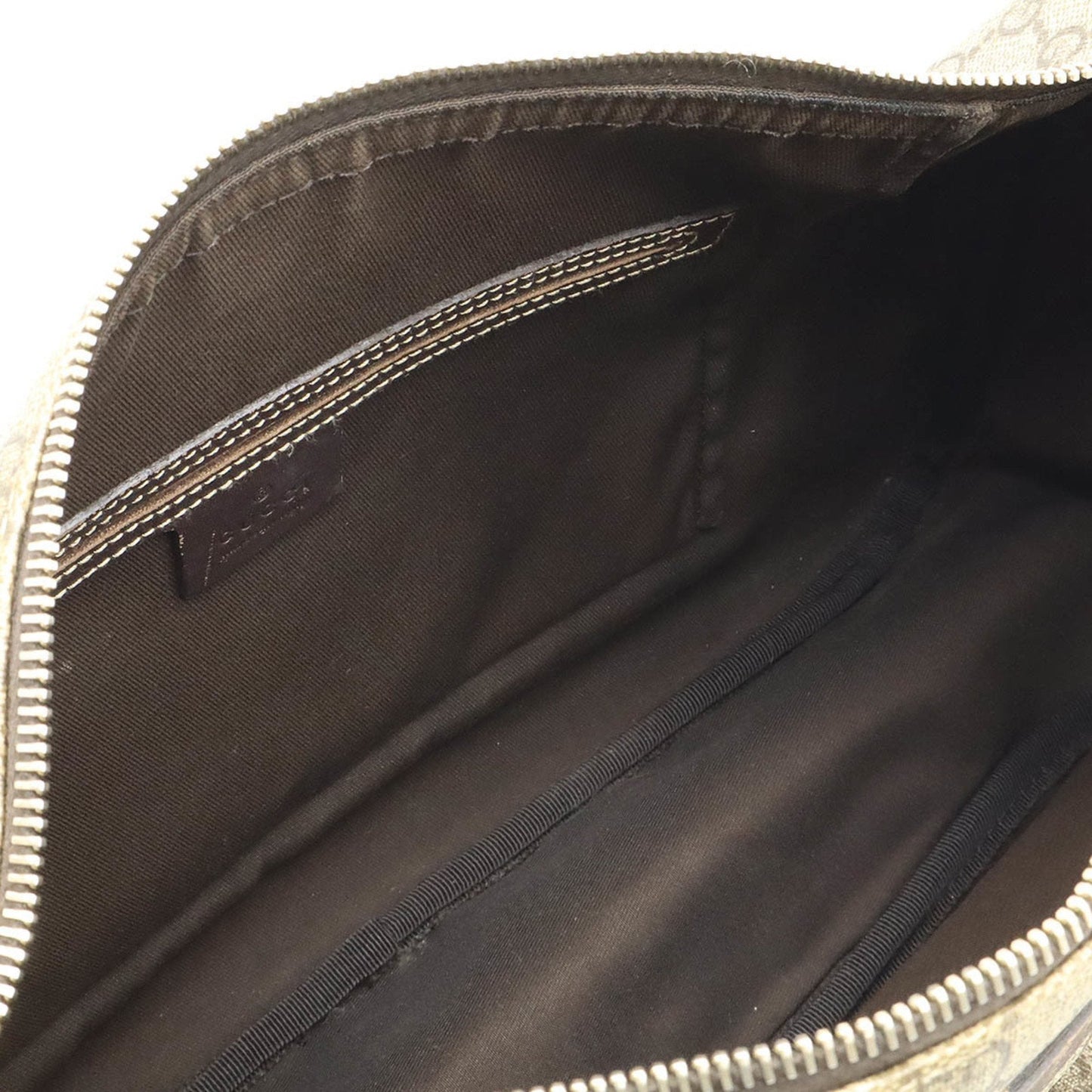 Gucci Dark Brown Pvc Leather Shoulder Bag