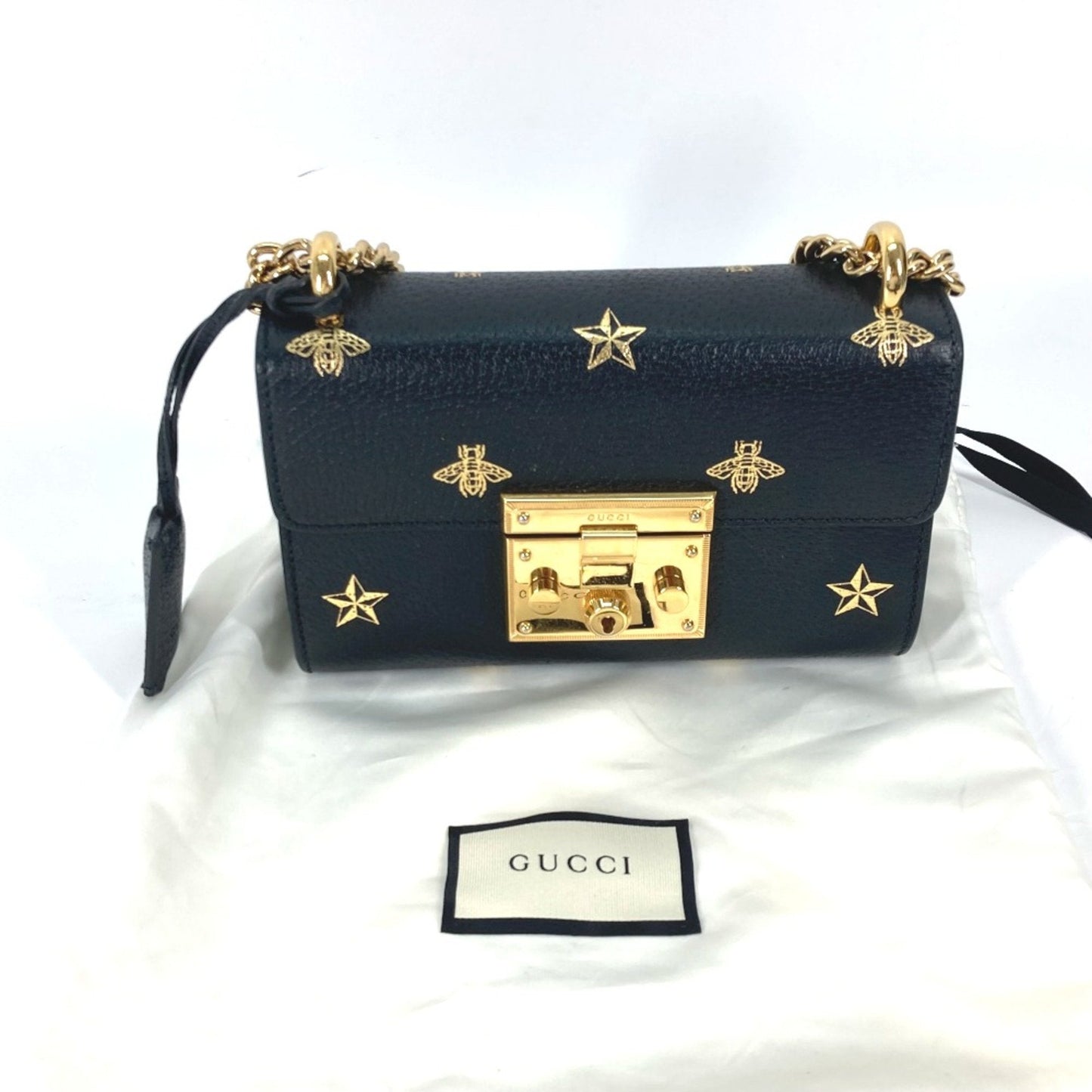 Gucci Black Leather Shoulder Bag