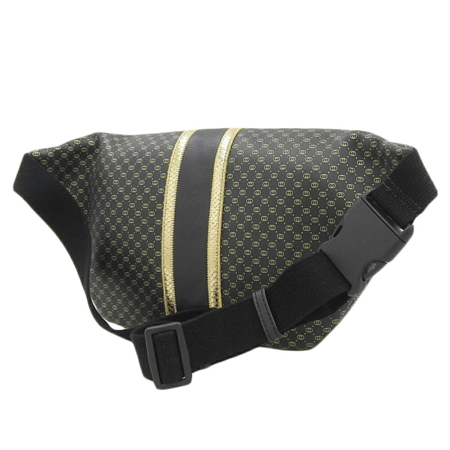 Gucci Black Gold Leather Fanny Pack