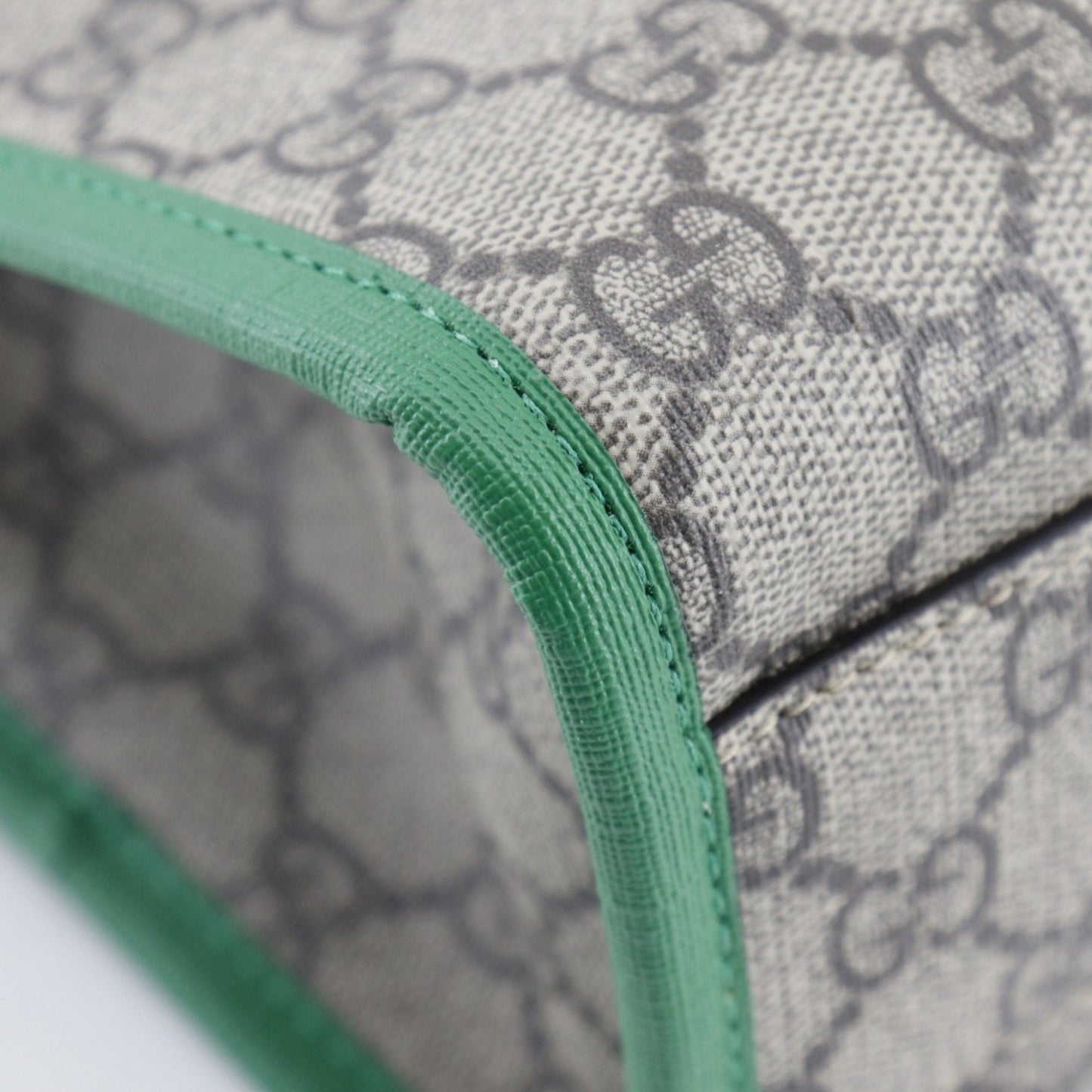 Gucci Brown Green Gg Supreme Canvas Handbag Tote Bag