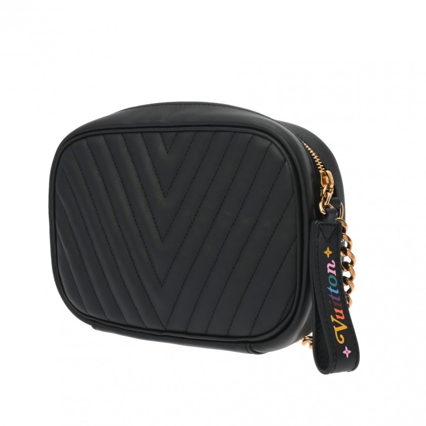 Louis Vuitton Noir Leather Shoulder Bag