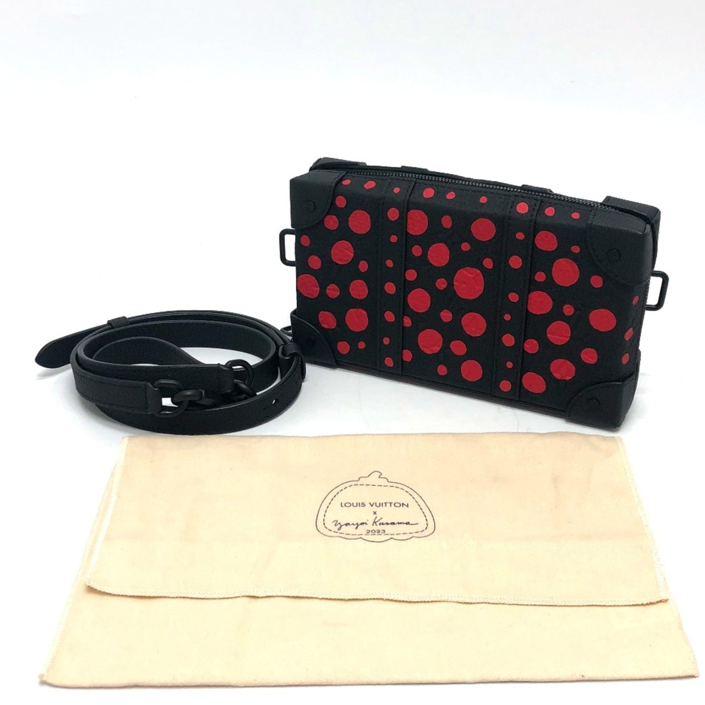 Louis Vuitton Black Leather Shoulder Bag
