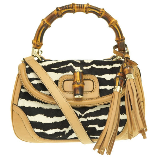 Gucci Beige Leather Handbag ()