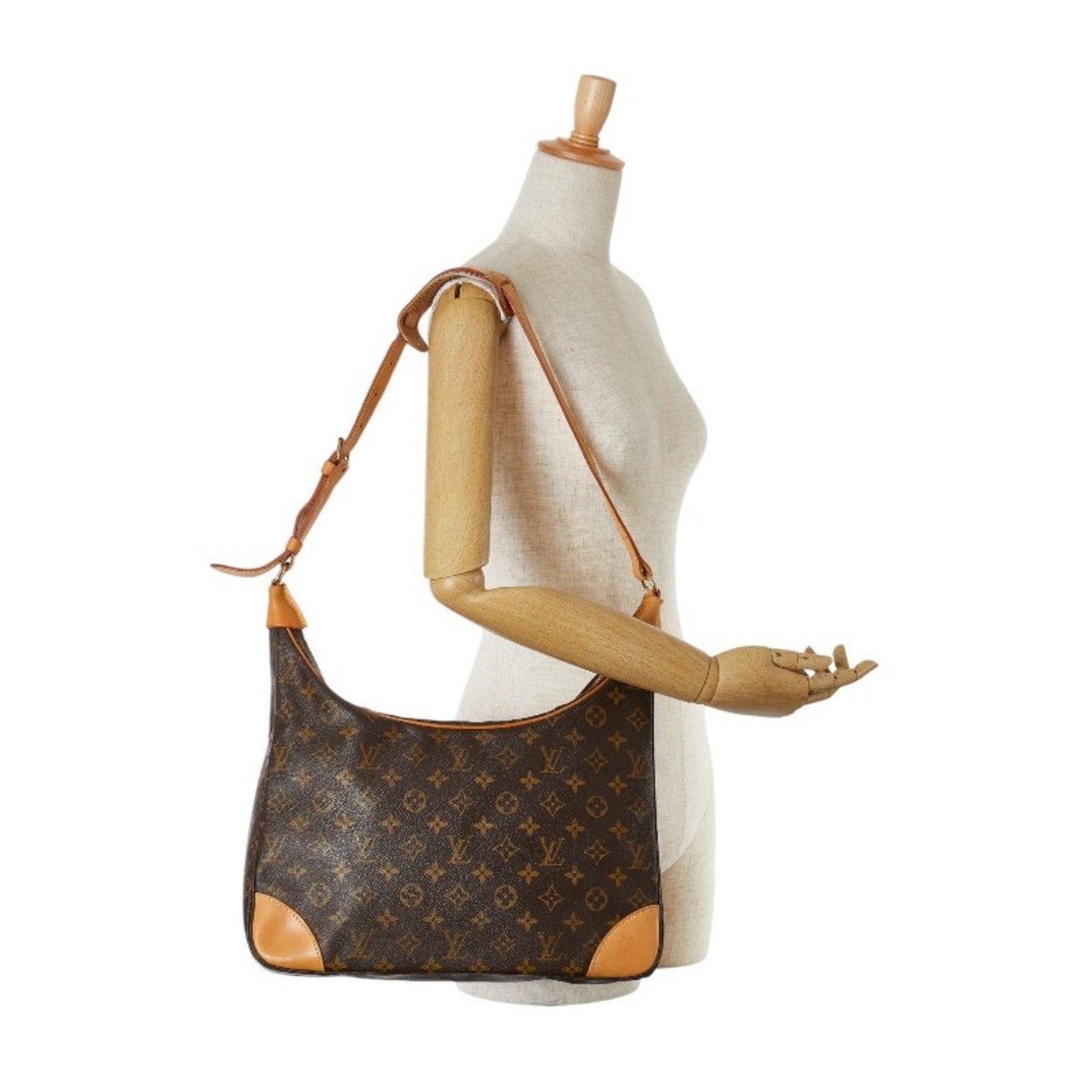 Louis Vuitton Brown Pvc Leather Shoulder Bag