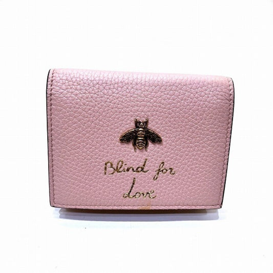 Gucci Pink Leather Wallet (Bi-Fold) ()