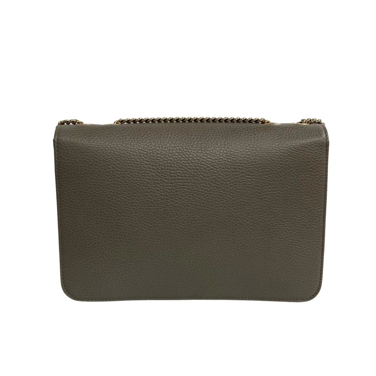 Gucci Gray Leather Handbag Shoulder Bag