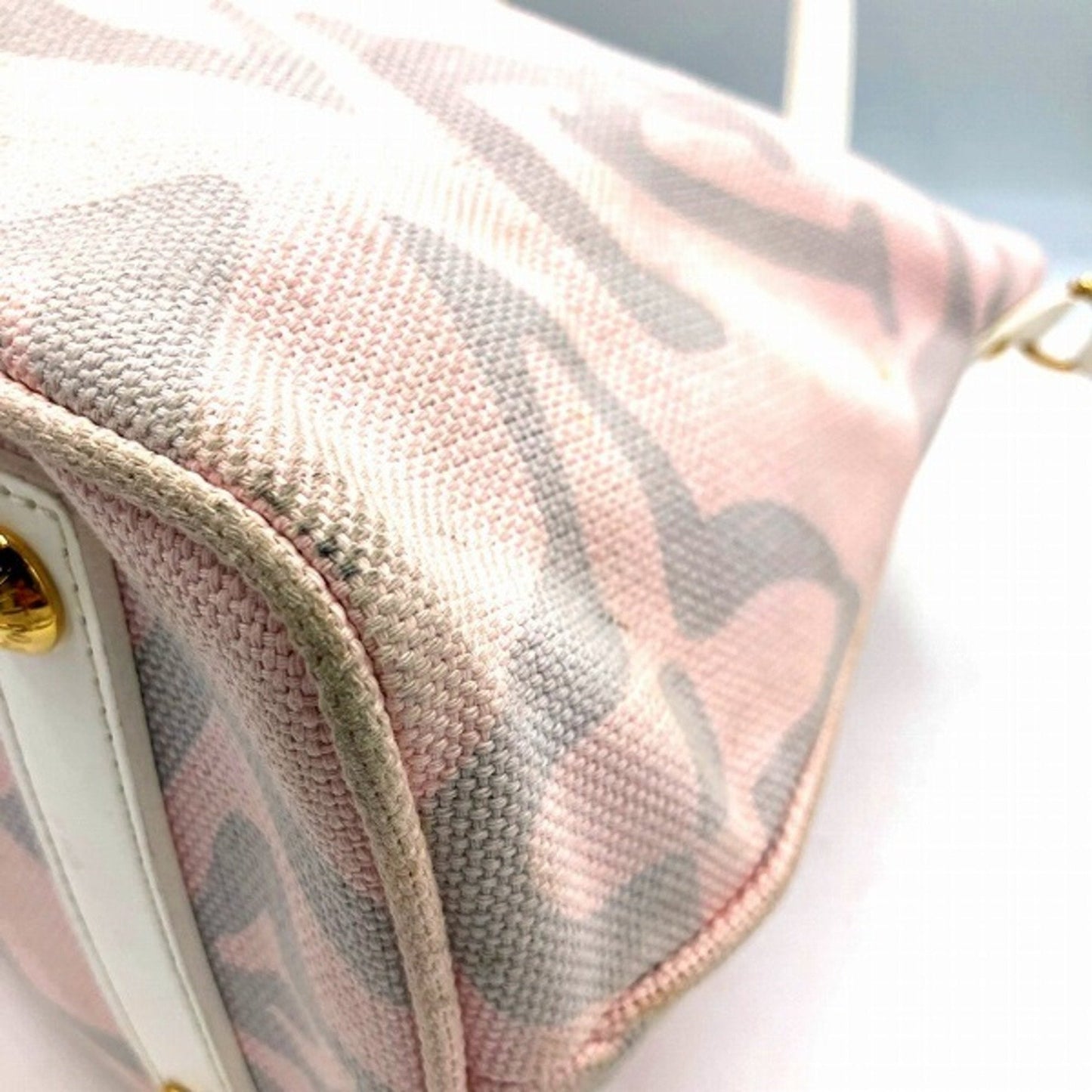 Louis Vuitton Rose Canvas Handbag Shoulder Bag