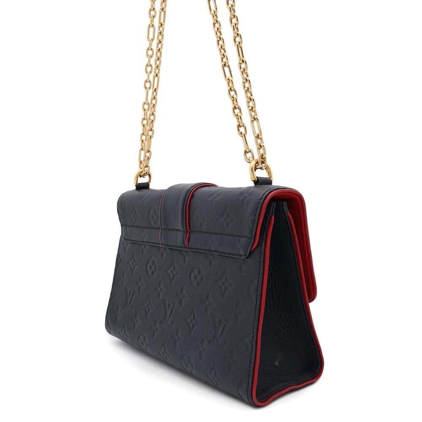 Louis Vuitton Monogram Empreinte Navy Red Color Monogram Empreinte Shoulder Bag