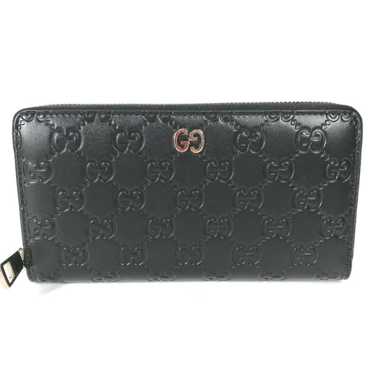 Gucci Black Leather Long Wallet (Bi-Fold) ()