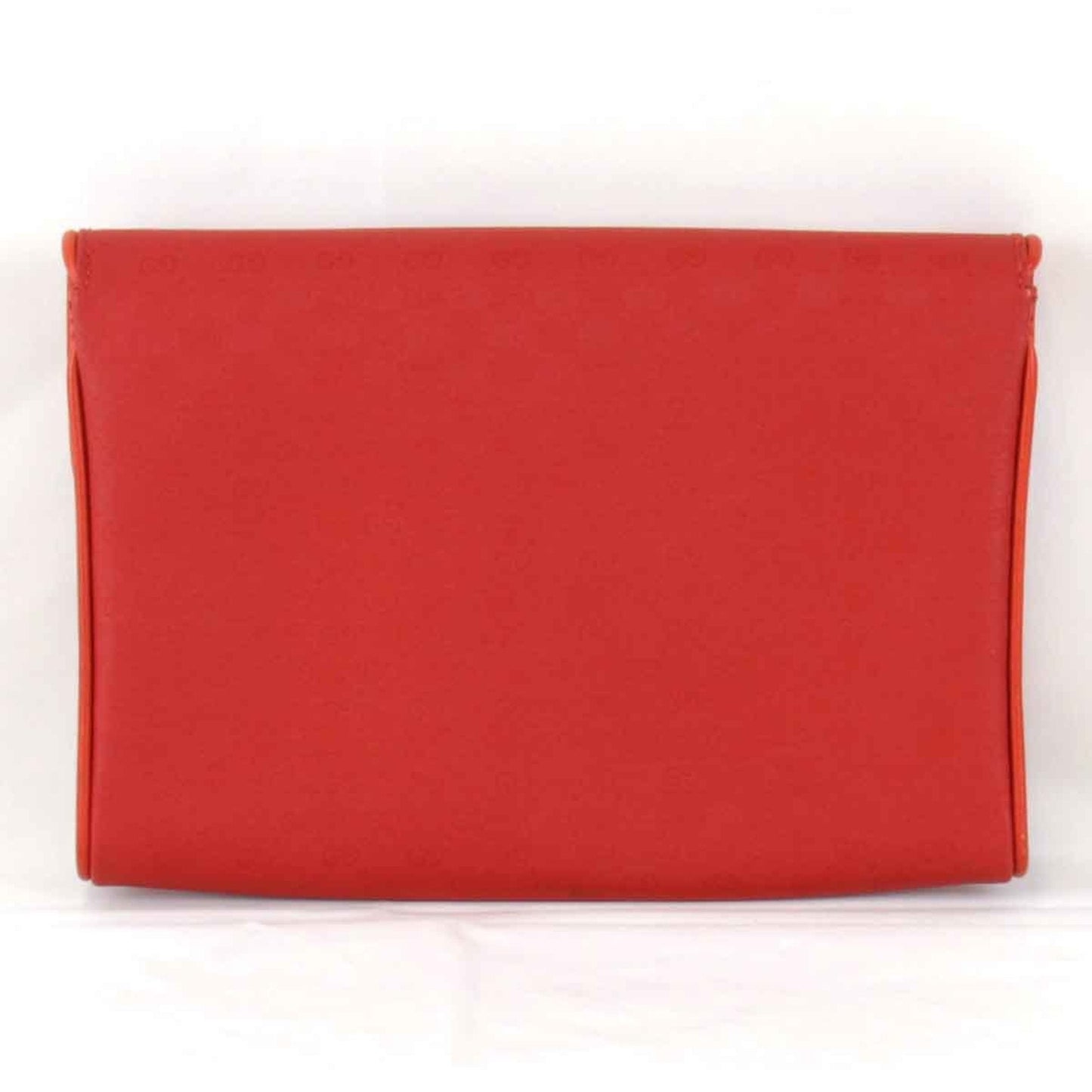 Gucci Red Color Pvc Leather Clutch Bag