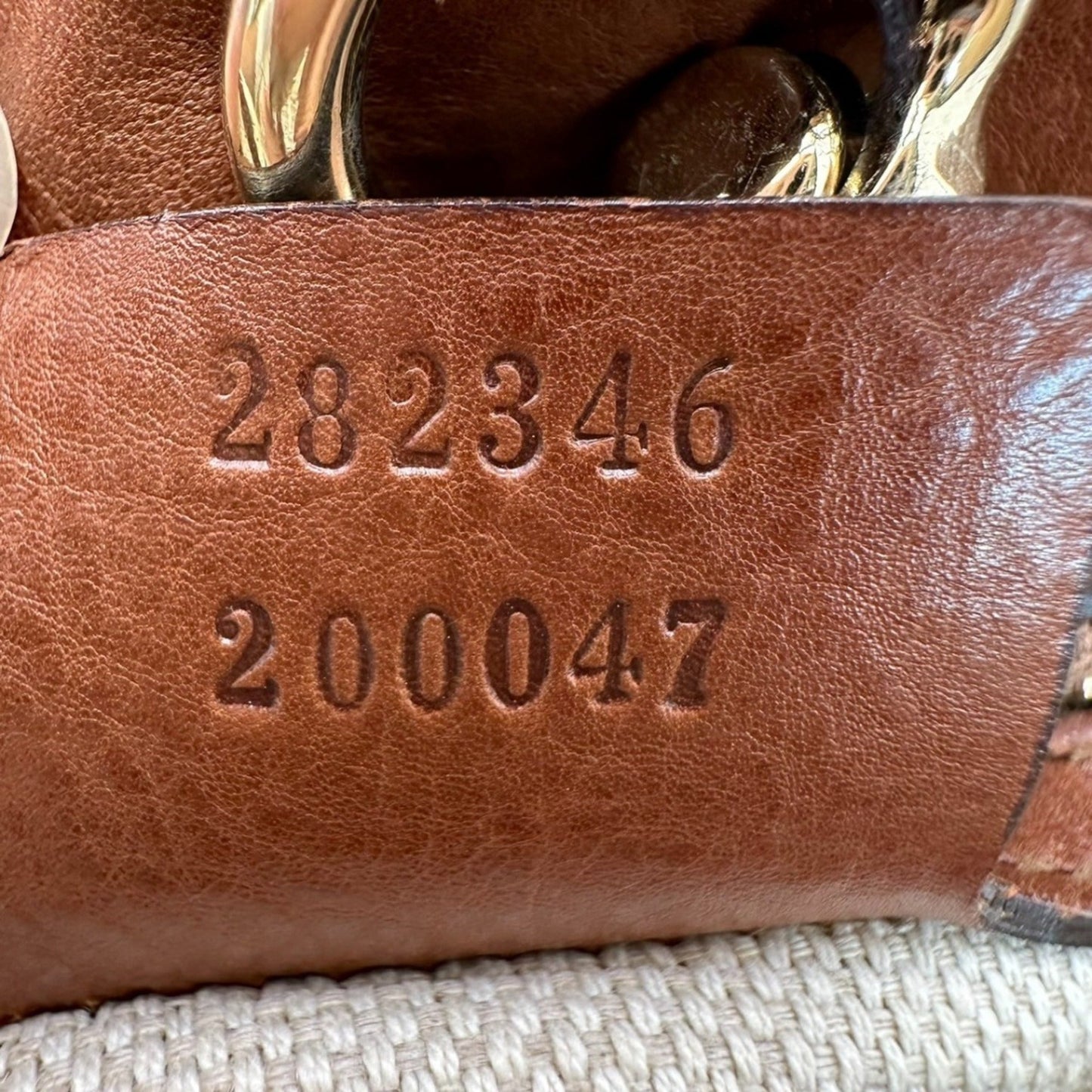Gucci Brown Canvas Shoulder Bag Tote Bag