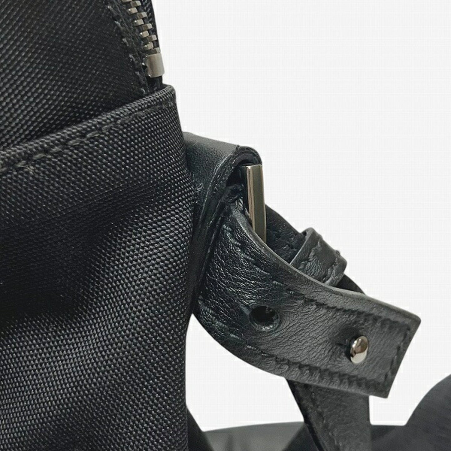 Gucci Black Nylon Leather Shoulder Bag