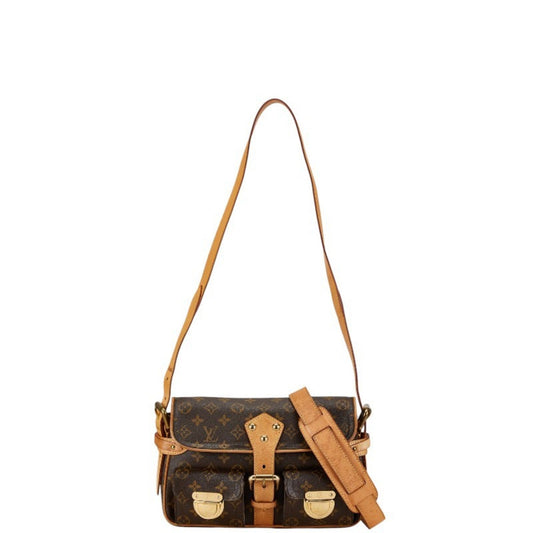 Louis Vuitton Brown Pvc Leather Handbag Shoulder Bag ()