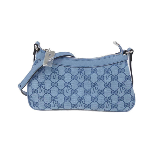 Gucci Gg Canvas Blue Gg Canvas Shoulder Bag ()
