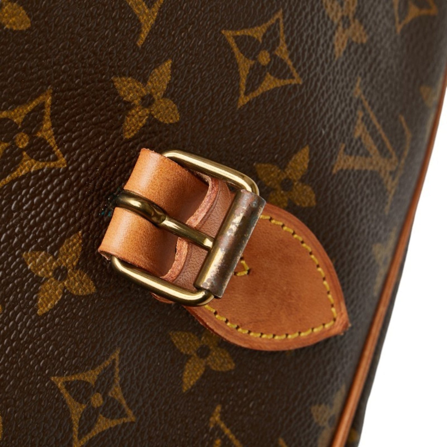 Louis Vuitton Brown Pvc Leather Shoulder Bag