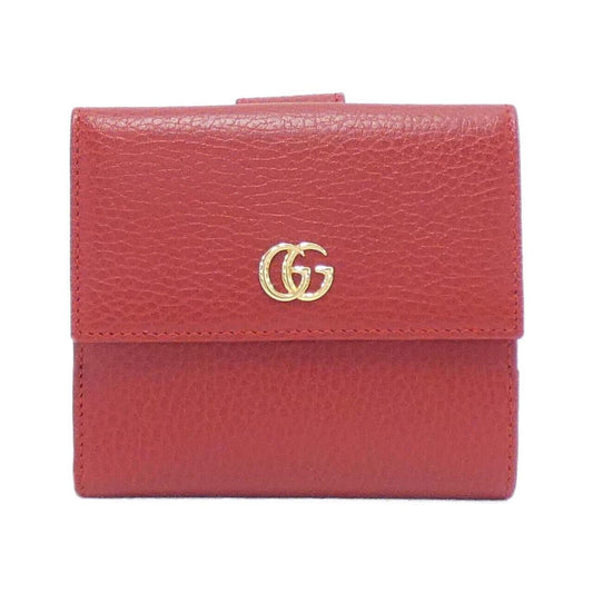 Gucci Red Color Leather Wallet (Bi-Fold)
