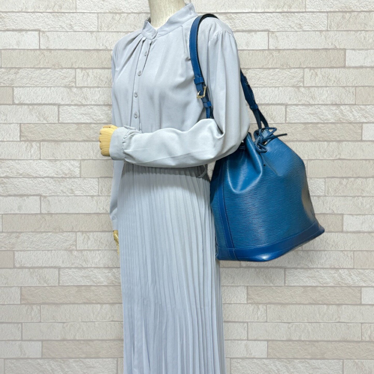 Louis Vuitton Epi Blue Epi Leather Shoulder Bag