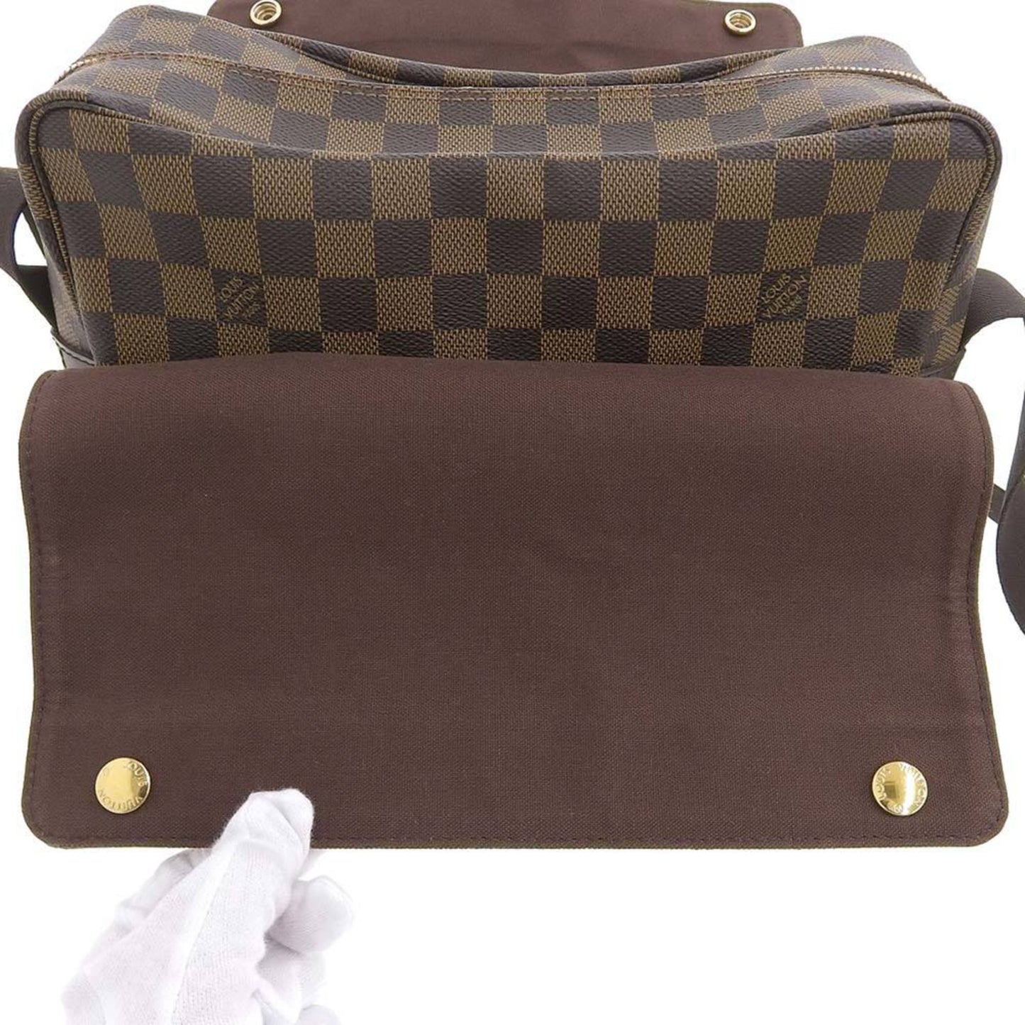 Louis Vuitton Damier Canvas Ebene Damier Canvas Shoulder Bag