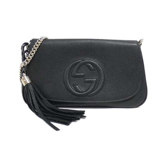 Gucci Black Leather Shoulder Bag ()