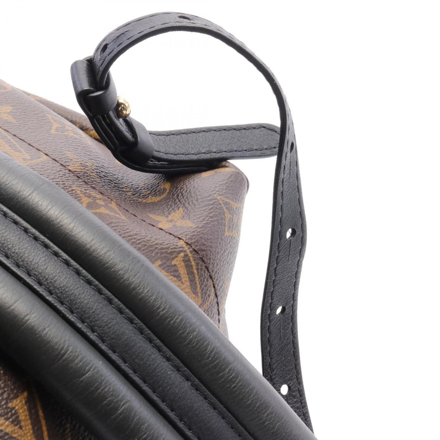 Louis Vuitton Black Brown Monogram Leather Backpack