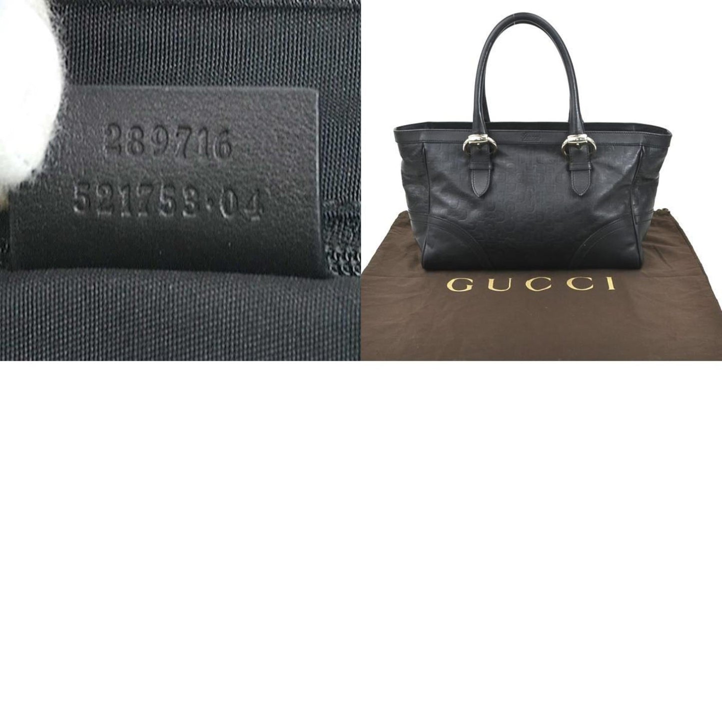 Gucci Black Leather Handbag
