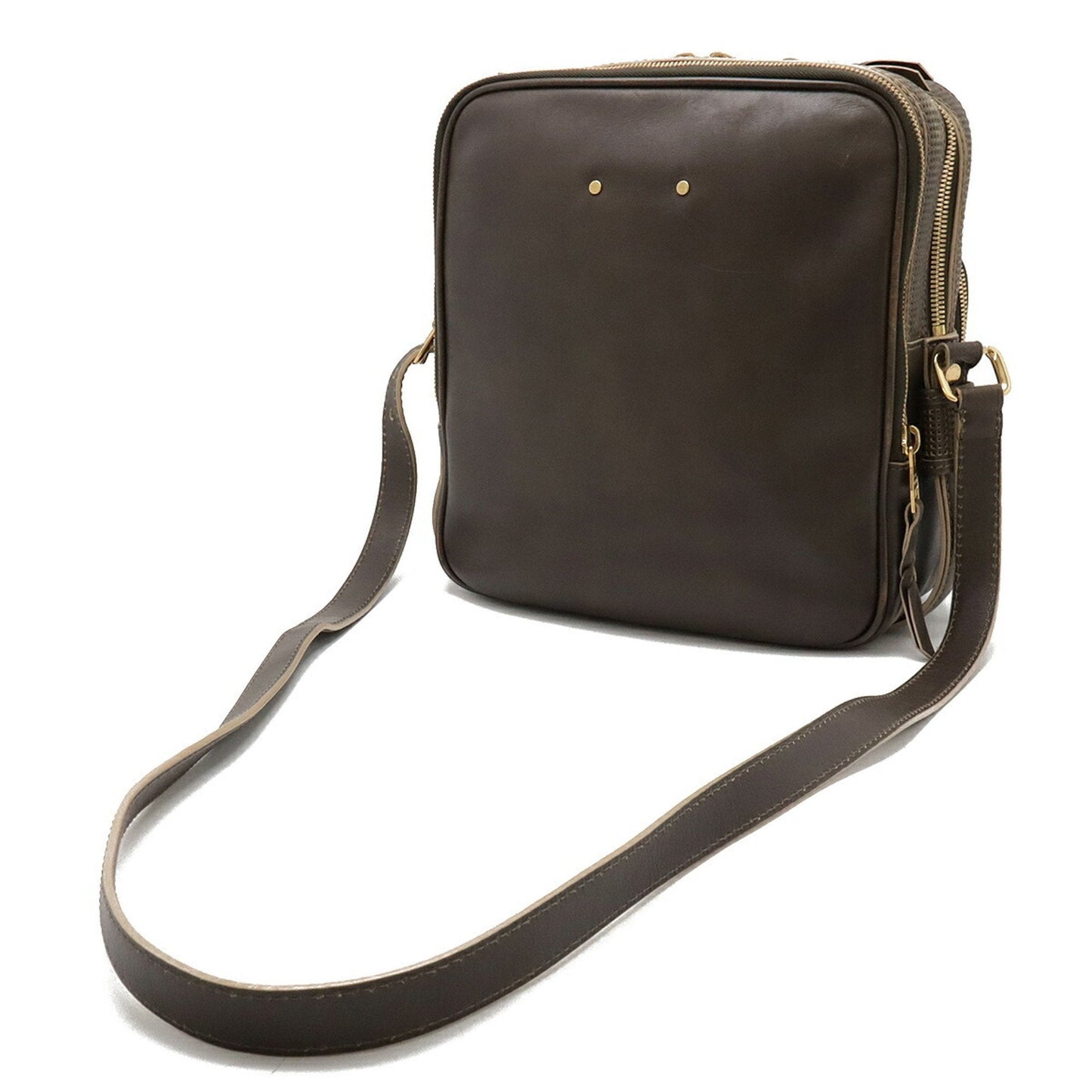 Louis Vuitton Brown Leather Shoulder Bag