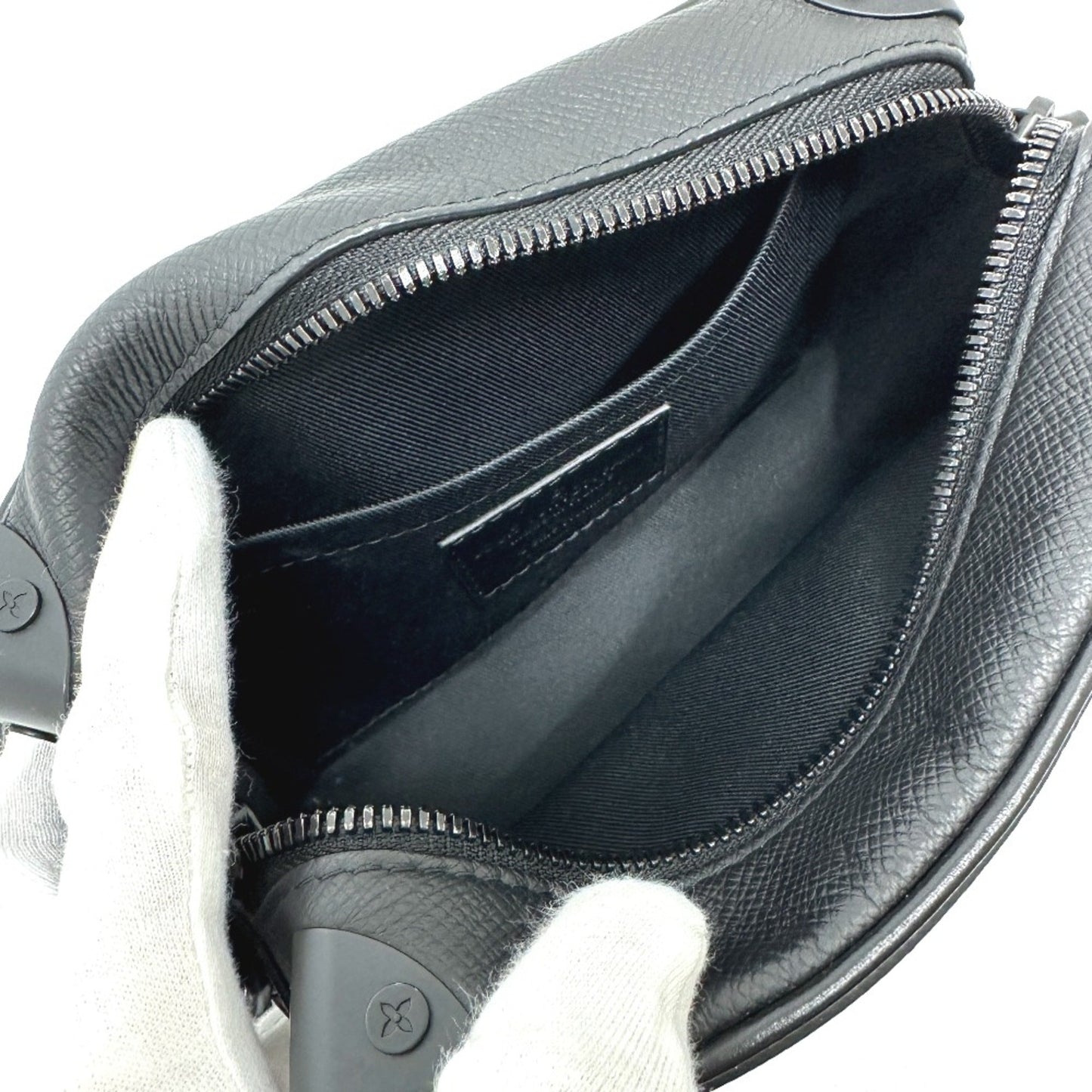 Louis Vuitton Black Leather Shoulder Bag