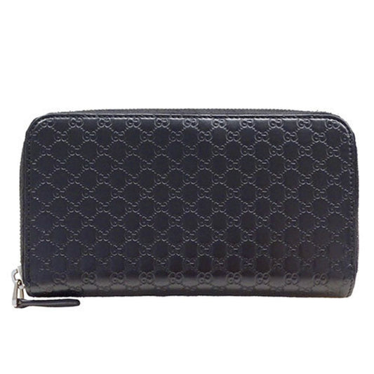 Gucci Black Leather Long Wallet (Bi-Fold) ()