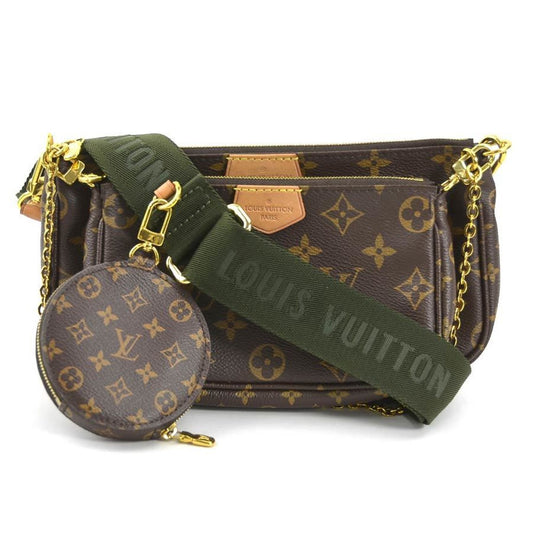 Louis Vuitton Brown Monogram Monogram Pochette Shoulder Bag ()