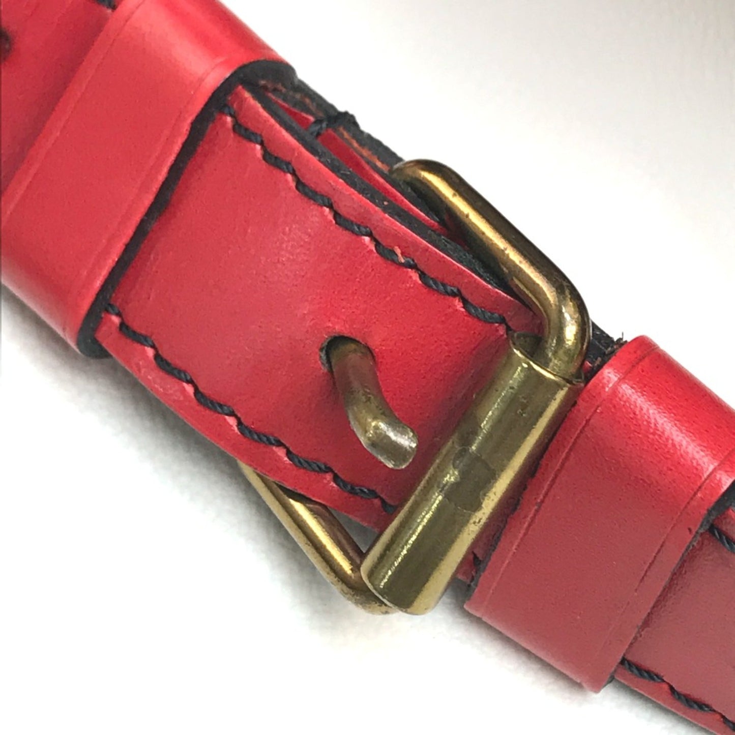 Louis Vuitton Red Leather Shoulder Bag