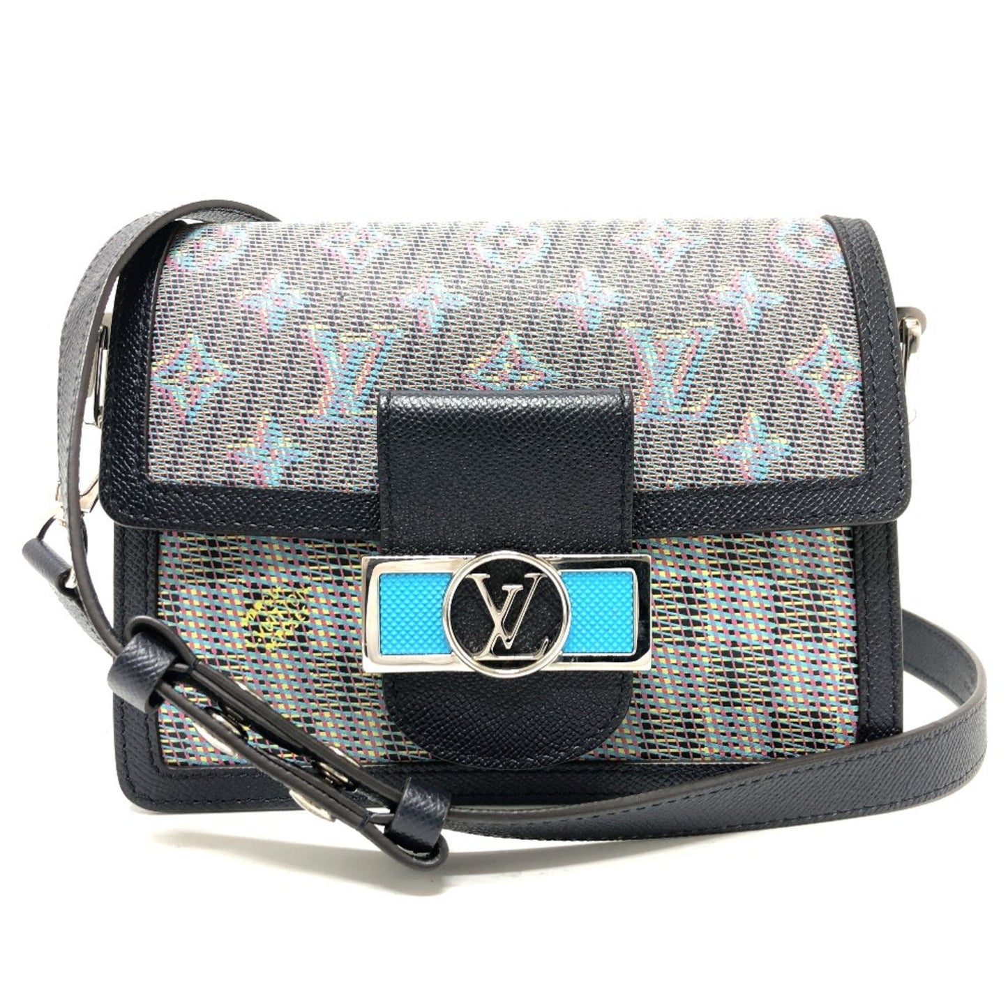 Louis Vuitton Blue Leather Shoulder Bag ()
