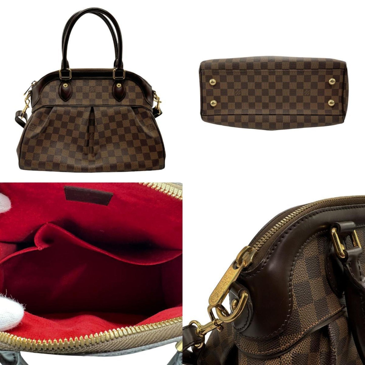 Louis Vuitton Ebene Damier Canvas Handbag Shoulder Bag