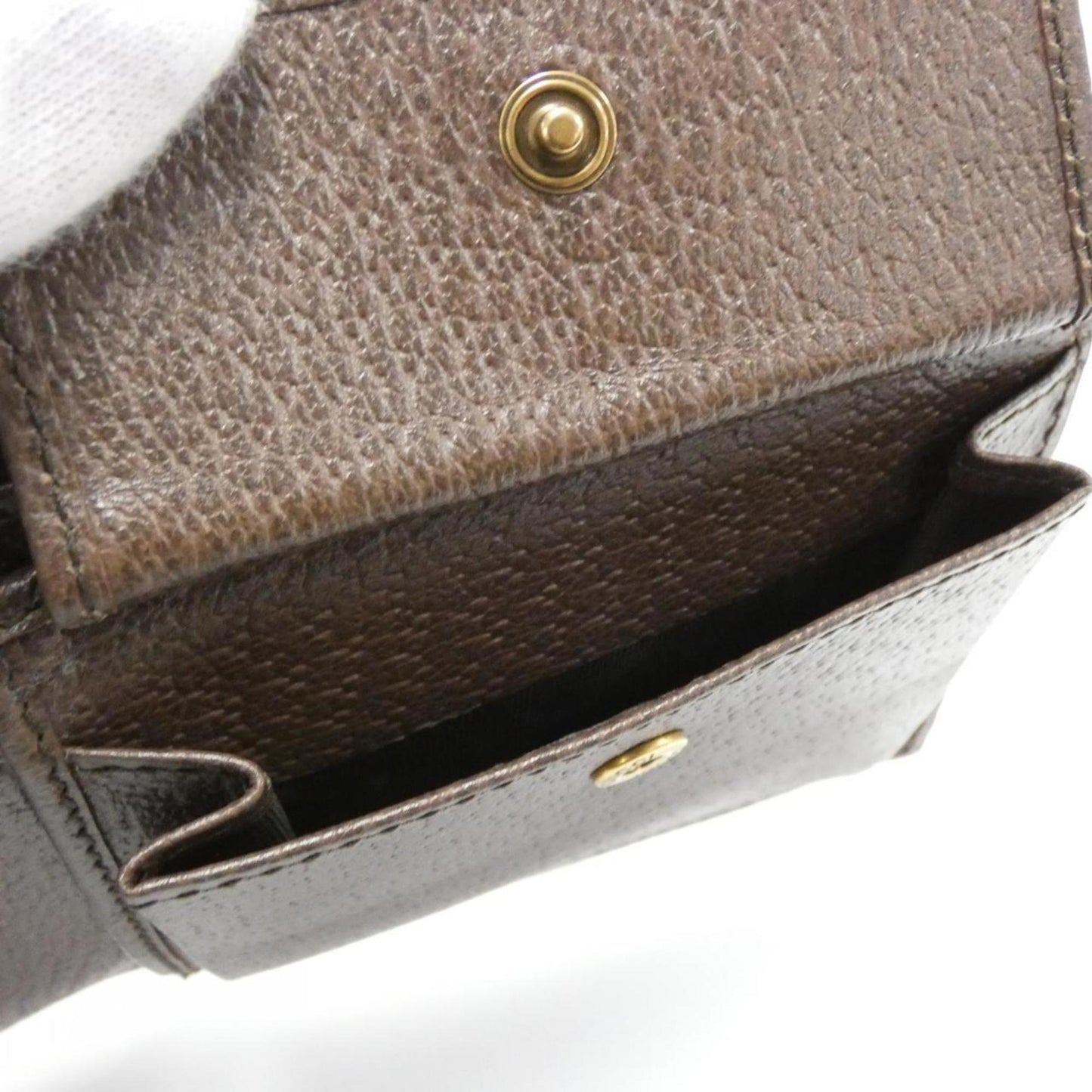 Gucci Brown Green Red Color Leather Wallet (Bi-Fold)