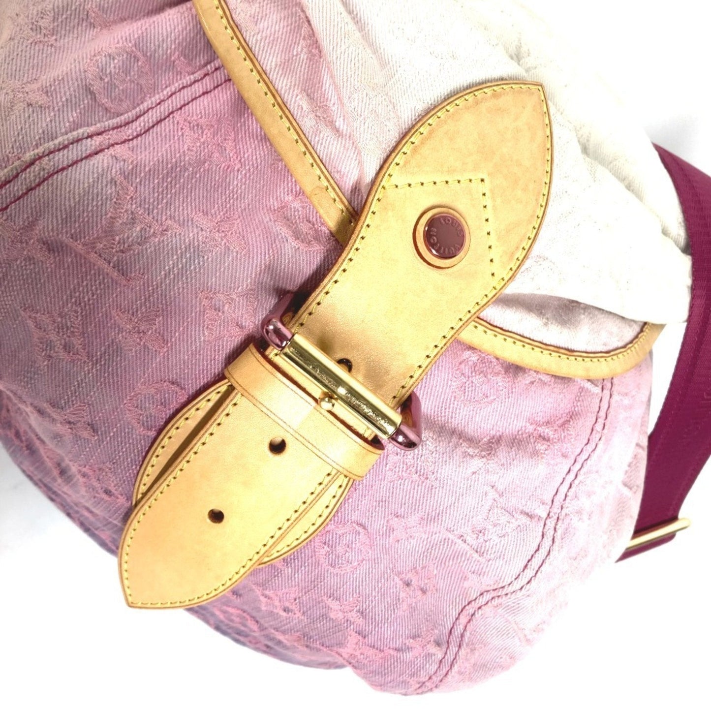 Louis Vuitton Pink Monogram Denim Shoulder Bag