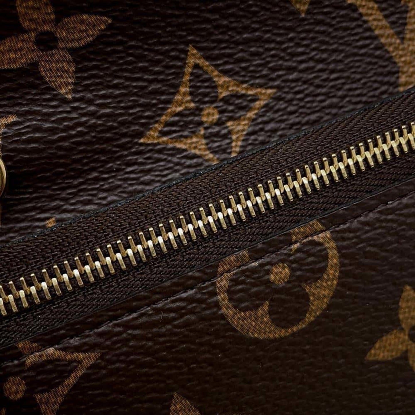 Louis Vuitton Brown Fuchsia Pink Monogram Chain/Shoulder Wallet