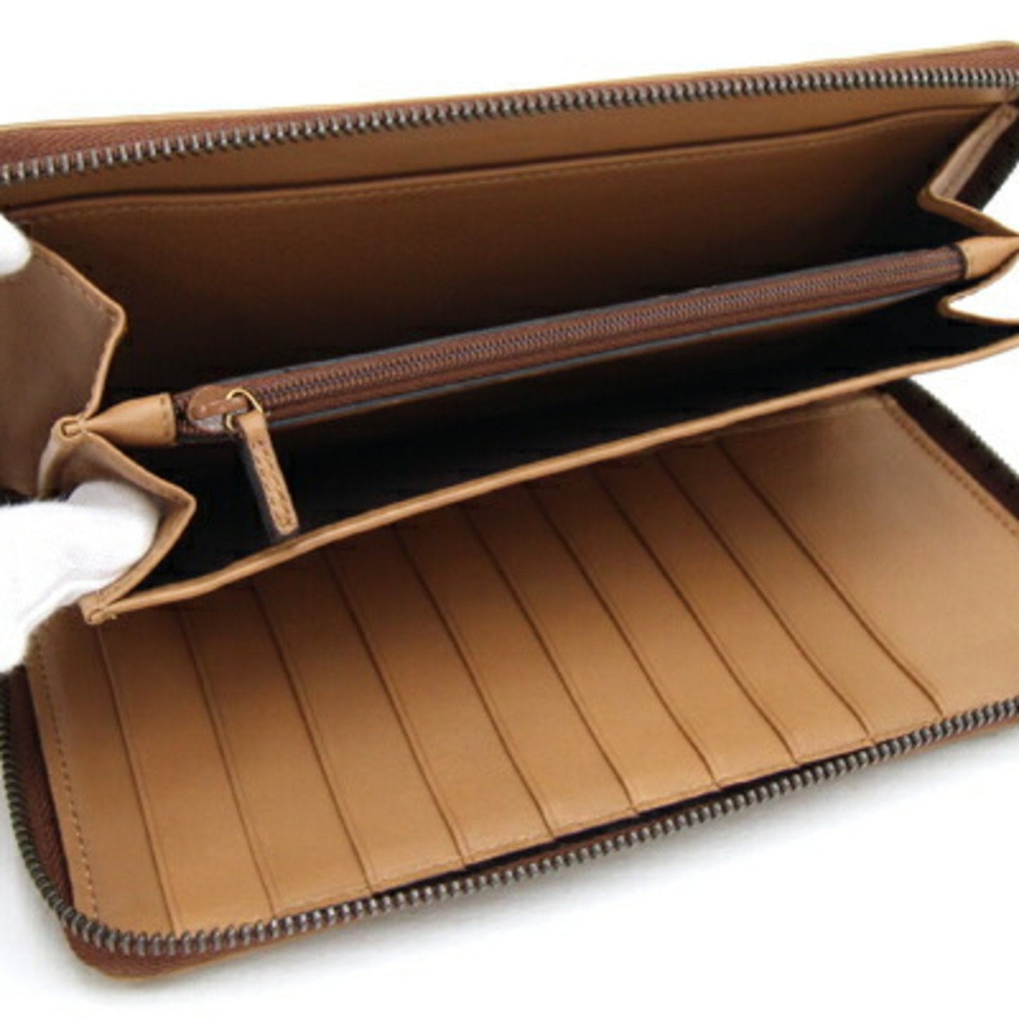 Gucci Brown Leather Long Wallet (Bi-Fold)