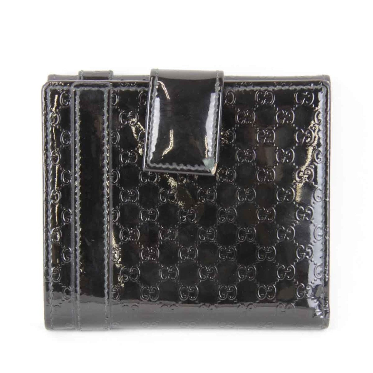 Gucci Black Patent Leather Wallet (Bi-Fold)