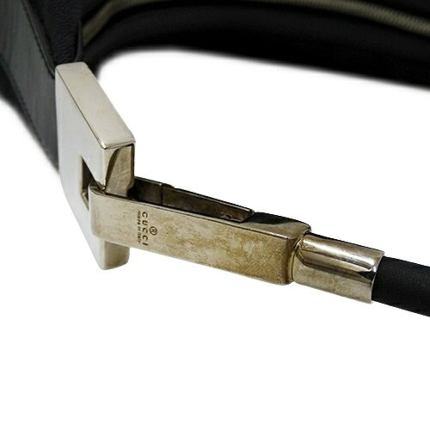 Gucci Black Gg Canvas Shoulder Bag