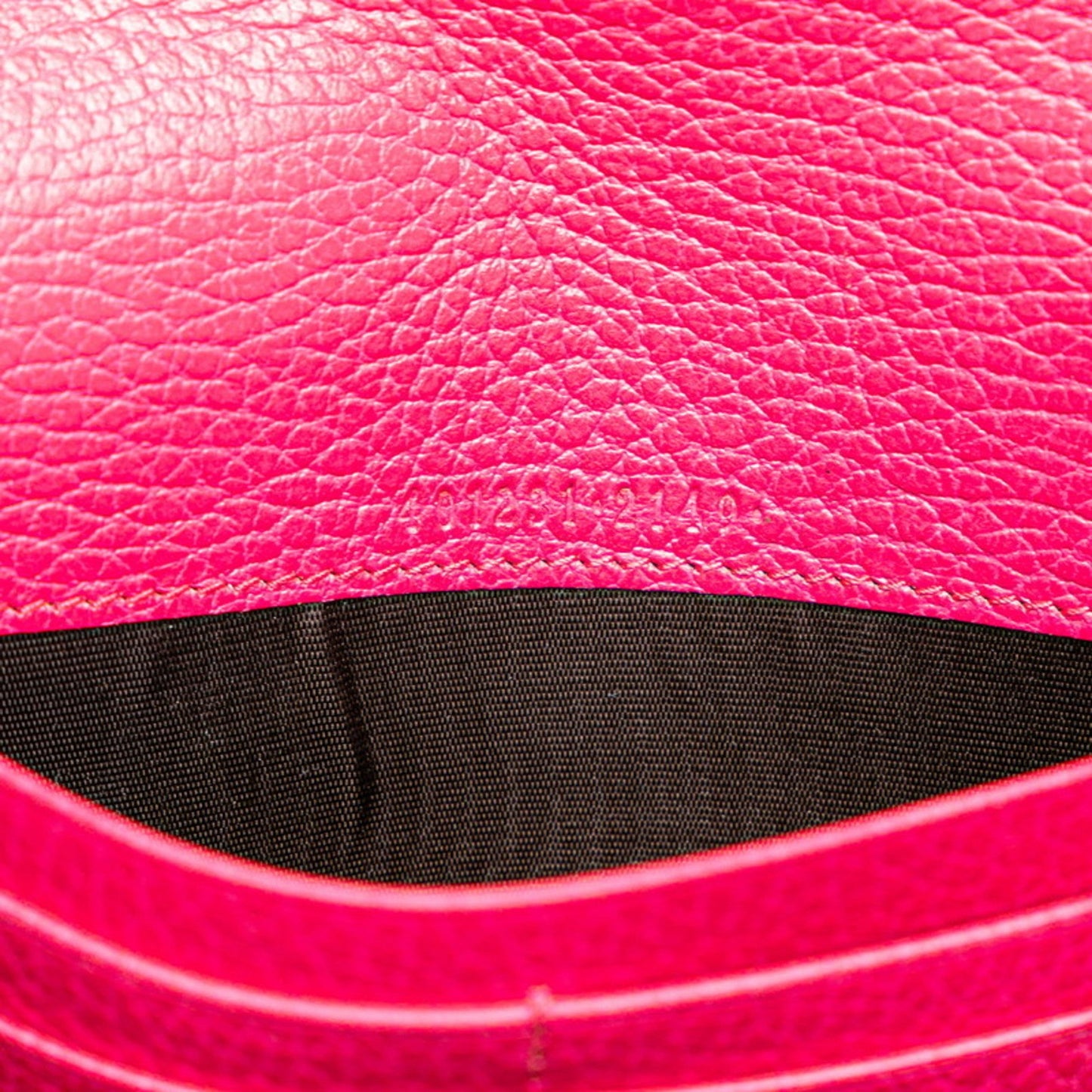 Gucci Pink Leather Chain/Shoulder Wallet
