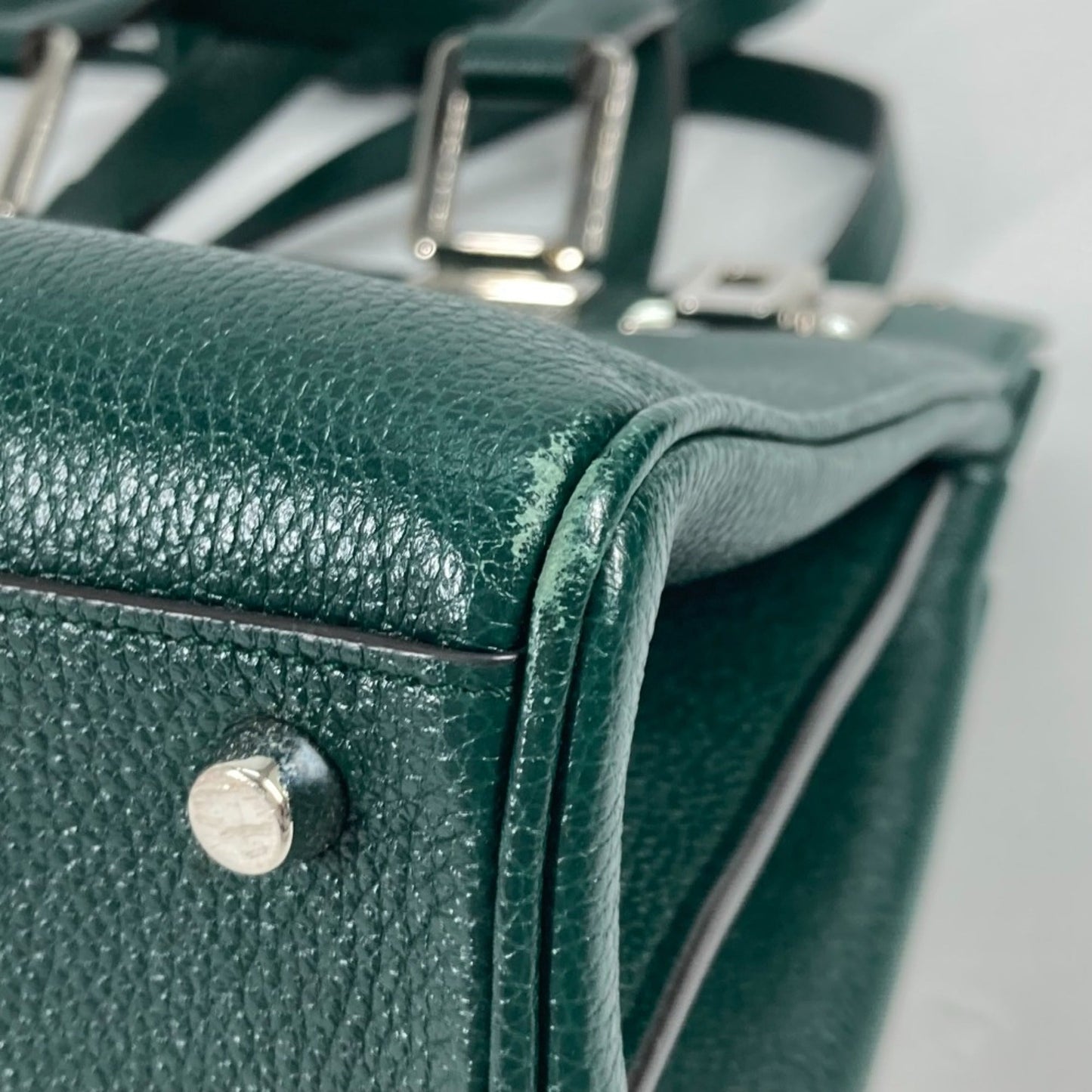 Gucci Green Leather Handbag