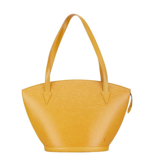 Louis Vuitton Yellow Leather Shoulder Bag Tote Bag ()