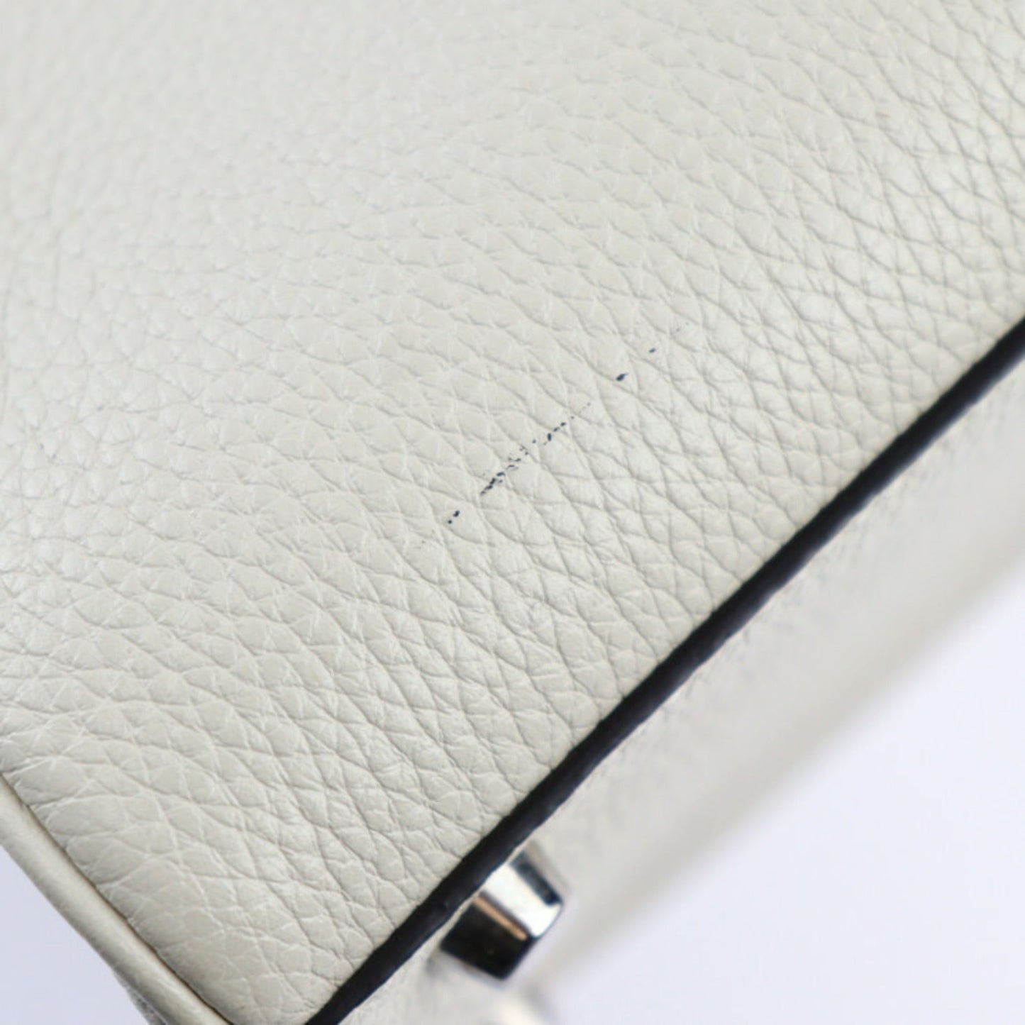 Gucci Horsebit Cream Leather Handbag Shoulder Bag Tote Bag