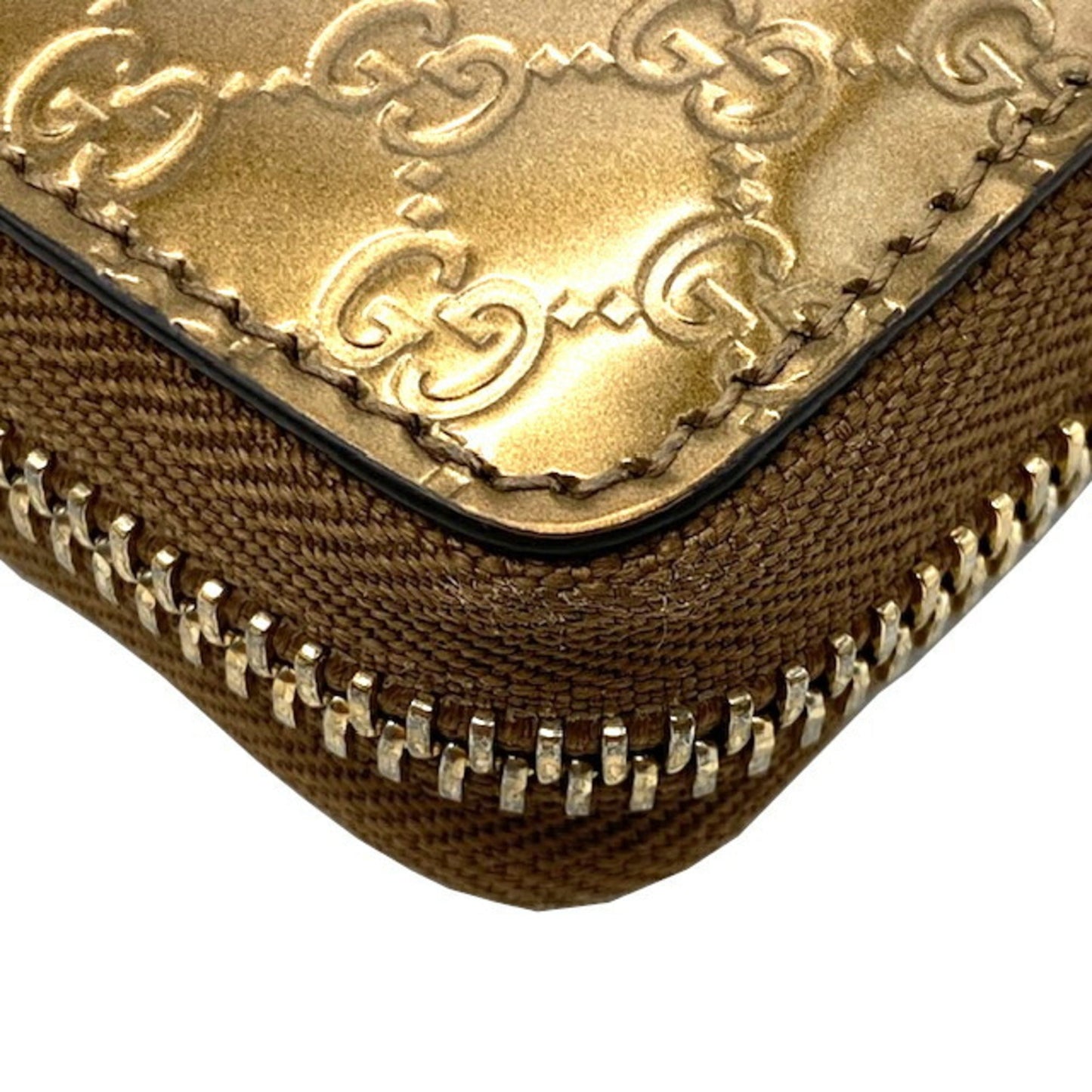 Gucci Gold Long Bill Wallet (Bi-Fold)