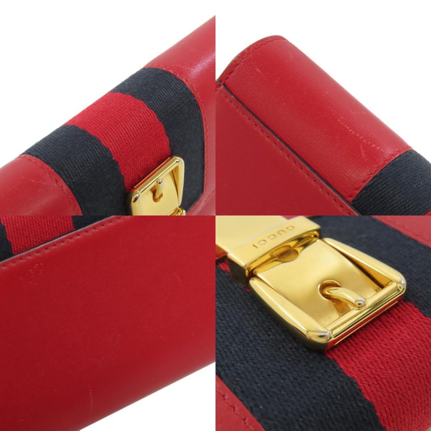 Gucci Red Color Leather Coin Purse/Coin Case